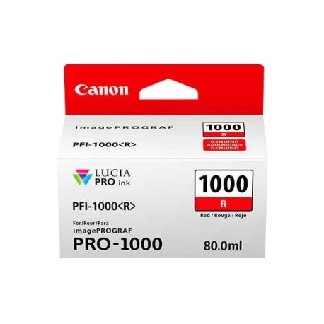 CANON PFI1000R RED INK TANK